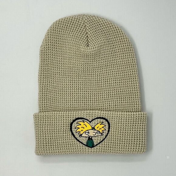 Hey Arnold Embroidered Waffle Knit Beanie - Picture 1 of 2